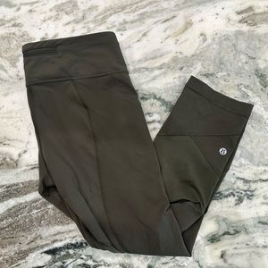 - Lululemon Pace Revival Crop *22” Dark Olive